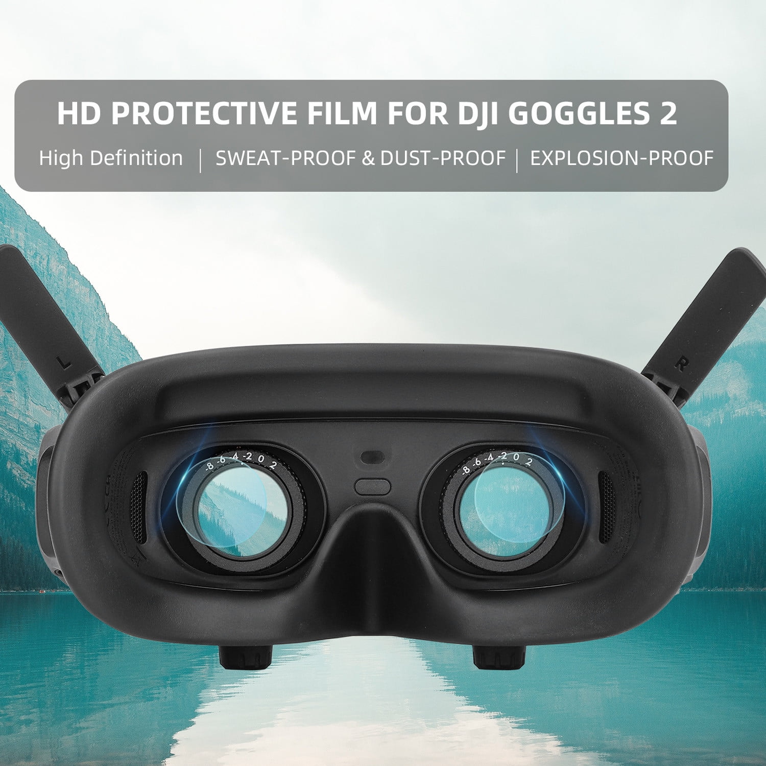 EKOUSN Suitable For Avata Glasses Protective Film Goggles 2 HD