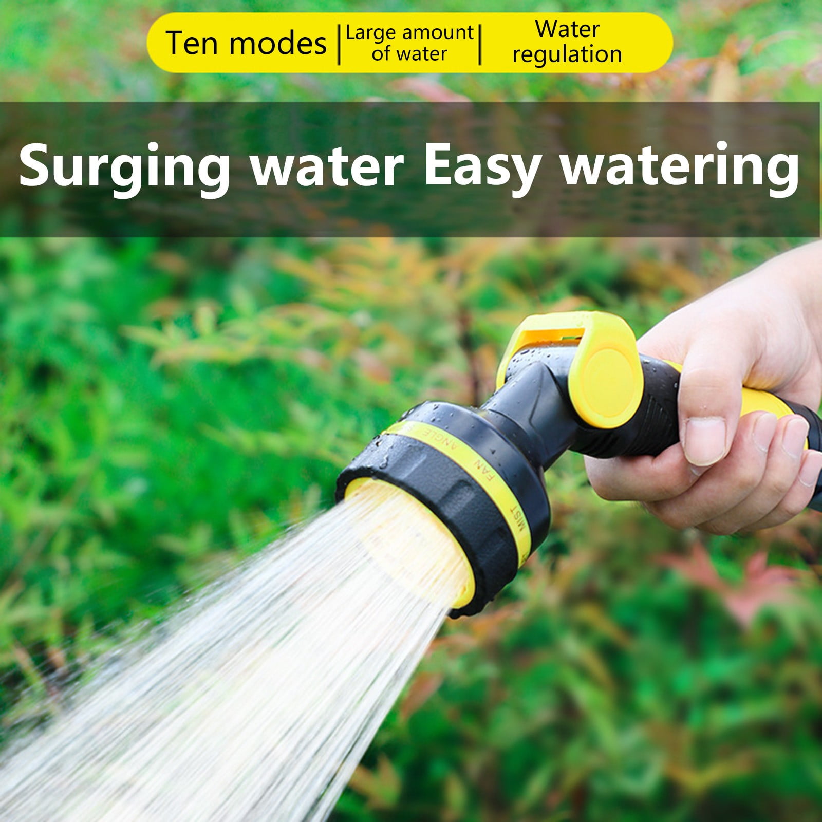 EKOUSN Water Hose Nozzle Sprayer Garden Spray High Pressure Hose Head