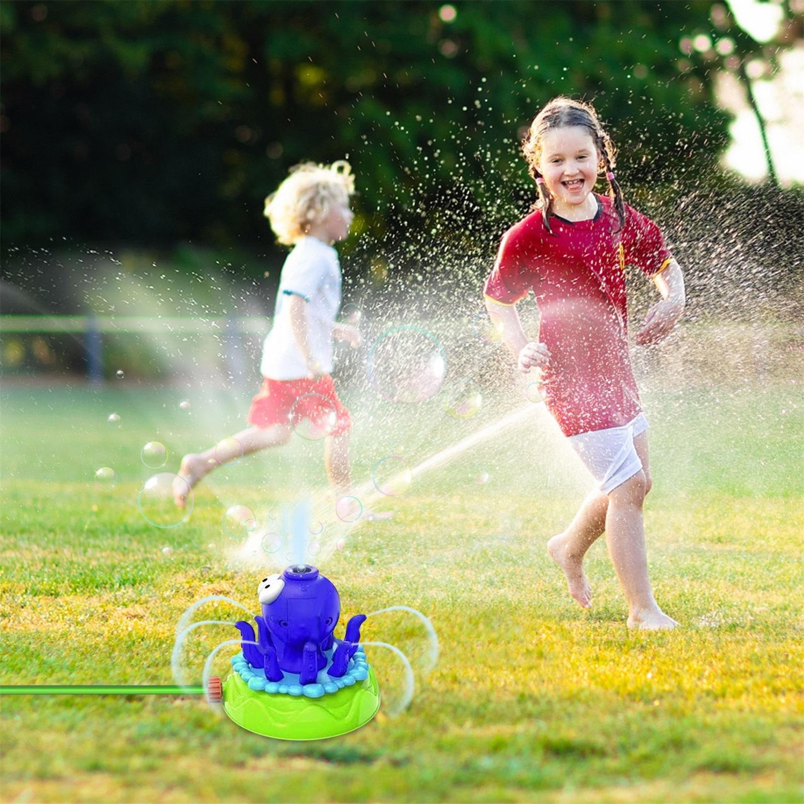 EKOUSN Water Sprinkler Toys Summer Lawns Water Spray Toy Safe Outdoor