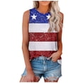 thumbnail image 1 of EKOUSN Womens Tank Tops Casual Flowy Printed Vest Shirts Sleeveless Cotton Soft Summer Tees Blouses, 1 of 4