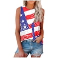 thumbnail image 1 of EKOUSN Womens Tank Tops Casual Flowy Printed Vest Shirts Sleeveless Cotton Soft Summer Tees Blouses, 1 of 4