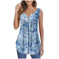 thumbnail image 1 of EKOUSN Womens Tank Tops V Neck Basic Solid Color Casual Flowy Summer Sleeveless, 1 of 4