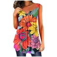thumbnail image 1 of EKOUSN Womens Tank Tops V Neck Basic Solid Color Casual Flowy Summer Sleeveless, 1 of 4