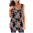 thumbnail image 1 of EKOUSN Womens Tank Tops V Neck Basic Solid Color Casual Flowy Summer Sleeveless, 1 of 4