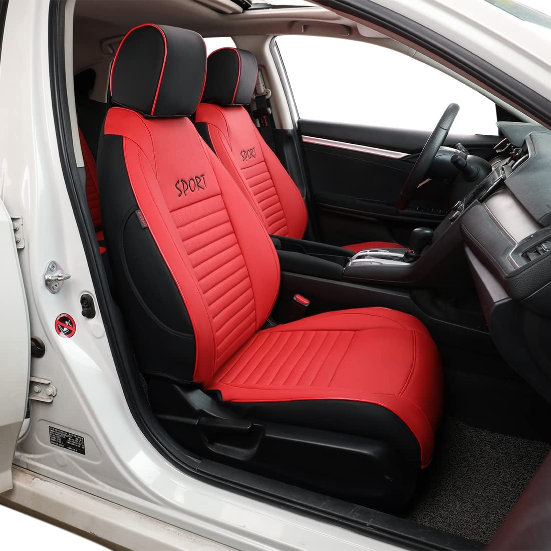 Honda civic seat 2024 covers with logo