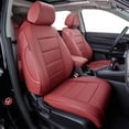 thumbnail image 1 of EKR CRV Seat Covers Custom Fit for Honda CR-V 2017 2018 2019 2020 2021 2022,Leather Car Seat Saver Full Set for Trucks SUV,Waterproof Car Seat Cushion,Faux Leather (Burgundy), 1 of 11