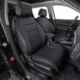 thumbnail image 1 of EKR Custom Fit CRV Seat Covers for 2023 2024 2025 2026 Honda CRV LX,EX,EX-L,Sport,Sport-L,Sport Touring,Trailsport,Hybrid - Full Set Breathable Leather Auto Seat Covers(Black), 1 of 8