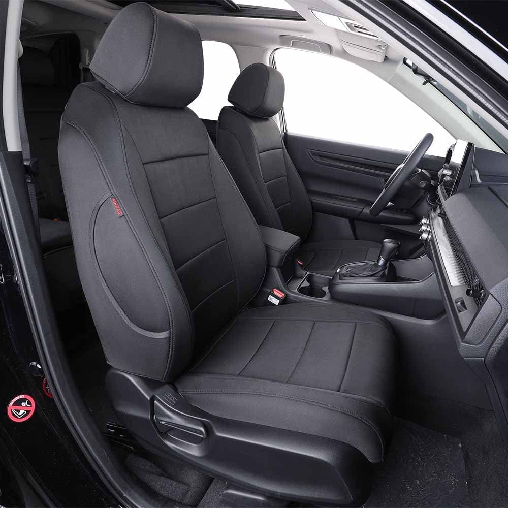 EKR Custom Fit CRV Seat Covers for Honda CRV 2023 2024-Breathable Leather  Auto Seat Covers (Full Set,Black/Gray) 
