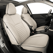 EKR Custom Fit CX-5 Car Seat Covers for Select Mazda CX-5 2017-2021 CX-5 Sport & 2022 2023 2024 2025 CX-5 S,Rear Row 40/60 Split W/No Armrest ,Leatherette Full SetBeige