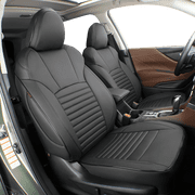 EKR Custom Fit CX-5 Car Seat Covers for Select Mazda CX-5 2017-2021 CX-5 Sport & 2022 2023 2024 2025 CX-5 S,Rear Row 40/60 Split W/No Armrest ,Leatherette Full SetBlack