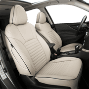 EKR Custom Fit CX-5 Car Seat Covers for 2013 2014 2015 2016 Mazda CX-5 Touring Leatherette Auto Seat Covers Full SetBeige