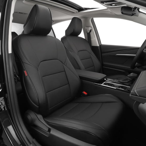 EKR Custom Fit Camry Car Seat Covers for 2025 2026 Toyota Camry XLE, XSE -Breathable Waterproof Leather Auto Seat Cover for Trucks SUV Full Set(Black)