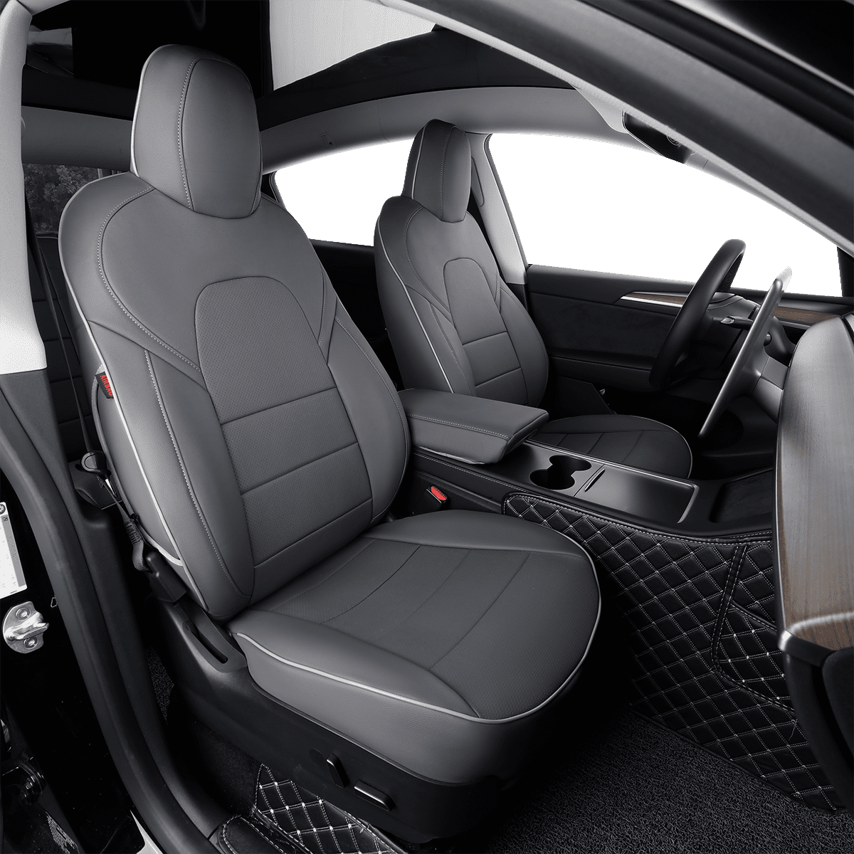 EKR Custom Fit Cybertruck Car Seat Covers for Tesla Cybertruck 2024