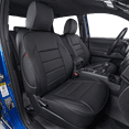 thumbnail image 1 of EKR Custom Fit F150 Car Seat Covers for 2011 2012 2013 2014 F150 SuperCrew: King Ranch, Lariat, Lariat Limited, Limited, Platinum, SVT Raptor, FX2, FX4 (4 Doors,2 Row),Leather(Black), 1 of 7
