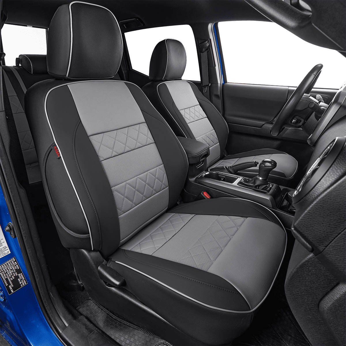 EKR Custom Fit F150 Car Seat Covers for 2021 2022 2023 2024 Ford F150 Super Cab XL, XLT, Lariat