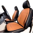 thumbnail image 1 of EKR Custom Fit Forester Car Seat Covers for Subaru Forester 2014 2015 2016 2017 2018-Full Set Leather Auto Seat Covers(Tan), 1 of 6