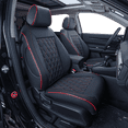 thumbnail image 1 of EKR Custom Fit HRV Car Seat Covers for Honda HR-V Sport,LX 2023 2024 2025- Breathable Leather Auto Seat Covers(Full Set,Black with Red Trim), 1 of 8