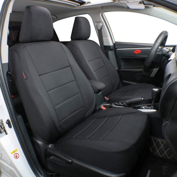 EKR Custom Fit Impreza Car Seat Covers for Subaru Impreza 2013 2014 2015 2016 2017 - Full Set,Neoprene Auto Seat Covers (Black)