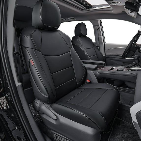 EKR Car Seat Covers Palisade Custom Fit Full Set Auto Seat Covers for Select Hyundai Palisade SE 2020 2021 2022 2023 - Leatherette (Black)