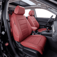 thumbnail image 1 of EKR Custom Fit Pilot Car Seat Covers for 2023 2024 2025 Honda Pilot LX, Sport, EX-L, Touring, Elite, Black Edition 8-Passenger -Three Rows,Full Set Leather(Burgundy), 1 of 10