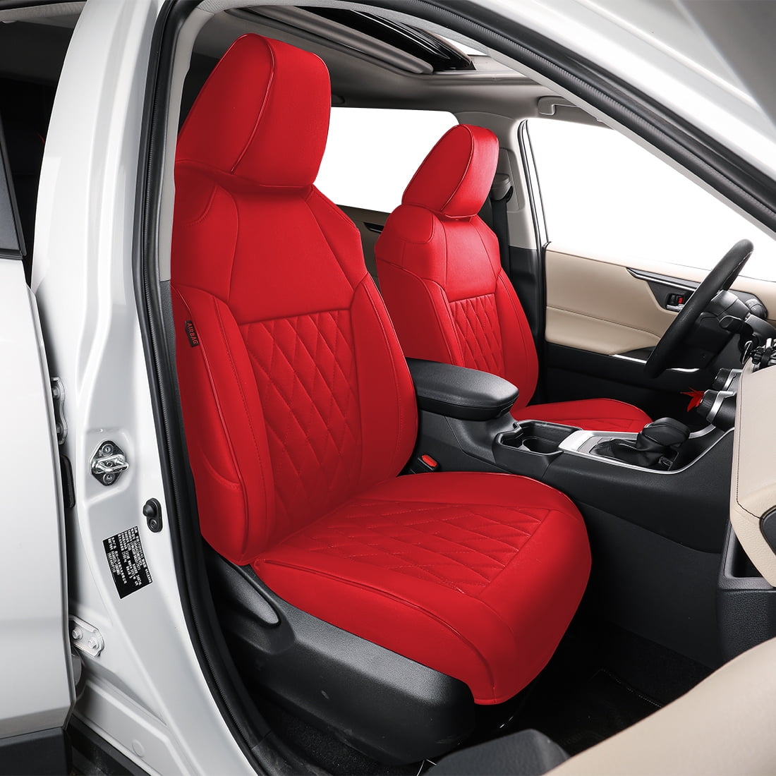 EKR Custom Fit RAV4 Car Seat Covers for Toyota RAV4 2019 2020 2021 2022 2023 2024 LE,XLE,XLE