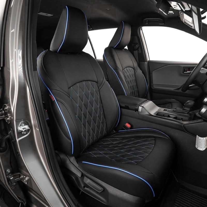 Black with Blue Piping