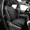 thumbnail image 1 of EKR Custom Fit Sienna Car Seat Covers for Toyota Sienna Limited, Limited Premium 2015 2016 2017 2018 2019 2020-Three Row,Full Set Leather(Black with Gray), 1 of 8