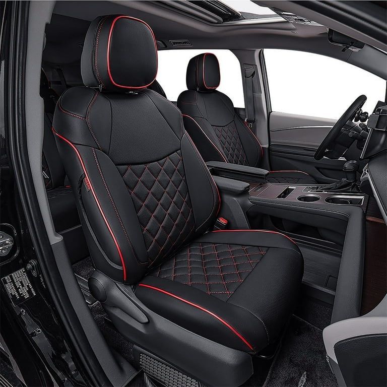 Leather seat covers custom fit discount