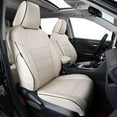 thumbnail image 1 of EKR Custom Fit Venza Car Seat Covers for Toyota Venza LE,XLE,Limited 2021 2022 2023 - Leather Car Seat Protectors (Full Set,Beige), 1 of 6