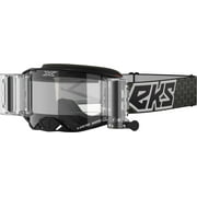 EKS Brand Lucid Race Pack Goggles Black/White / Clear Lens (OSFM, Gray Black/White / Clear Lens)