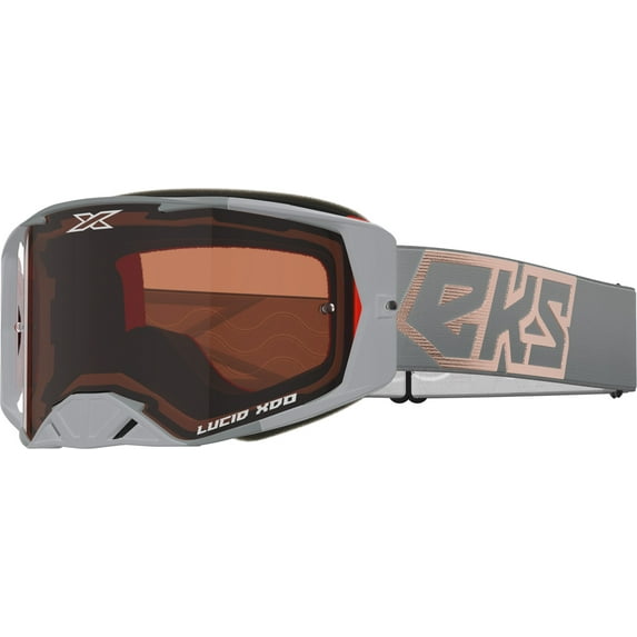 EKS Lucid MX Offroad Goggles Gray/Copper w Auburn Lens