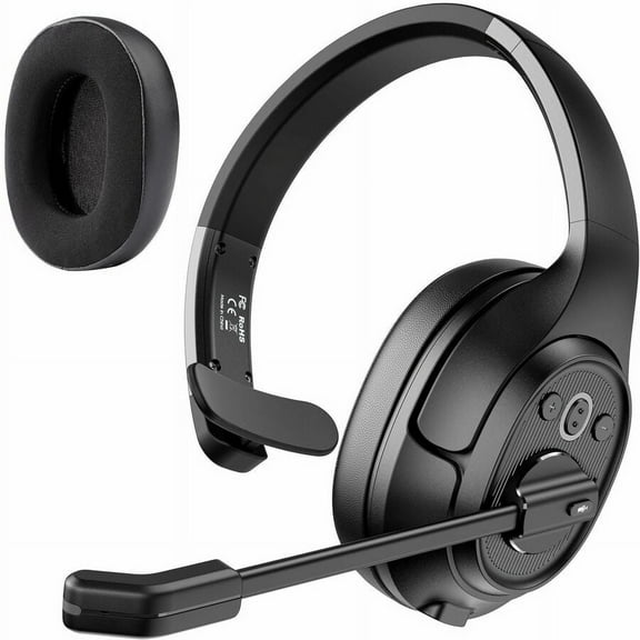 EKSAtelecom H1 Pro AI-Powered Wireless Headset, Black