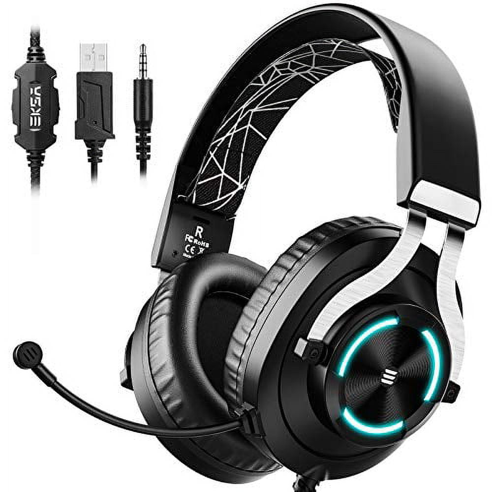EKSA Wired Headset Gamer 7.1 Surround/Stereo Gaming Headphones for PC/Xbox/PS4/PS5  with ENC