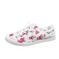 thumbnail image 1 of EKVAHL Christmas Tennis Shoes For Women, Colorful Festive Printed Canvas Sneakers, Soft Low Top Daily Walking Shoes Great For Holiday Parties White, 1 of 4