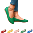 thumbnail image 1 of EKVAHL Flat Shoes for Women Pointed Toe Fashion Ballet Flats, Comfortable Slip‑On Dress Shoes, Lightweight Soft Upper Casual Office Footwear, 1 of 7
