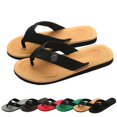 thumbnail image 1 of EKVAHL Men's Classic Flip Flops Comfort Beach Sandals with Arch Support Lightweight EVA Slides for Beach Gym Pool, Non-Slip Casual Shoes Slippers, 1 of 6