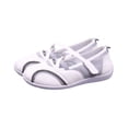thumbnail image 1 of EKVAHL Orthopedic Ballet Flats for Women, Criss Cross Strap Wide Width Breathable Mesh Sneakers, Lightweight Casual Outdoor Daily Walking Shoes White, 1 of 5