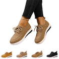 thumbnail image 1 of EKVAHL Orthopedic Dress Shoes for Women Lace Up Platform Casual Shoes, Soft Upper Comfort Walking Sneakers, Lightweight Non Slip Wedge Sole Daily Oxford Shoes, 1 of 6
