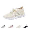 thumbnail image 1 of EKVAHL Orthopedic Lace‑Up Sneakers for Women, Knit Wide Width Non‑Slip Athletic Shoes, Gym Workout Daily Outdoor Running Sneakers Beige, 1 of 6