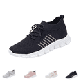 thumbnail image 1 of EKVAHL Orthopedic Lace‑Up Sneakers for Women, Knit Wide Width Non‑Slip Athletic Shoes, Gym Workout Daily Outdoor Running Sneakers Black, 1 of 6