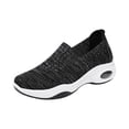 thumbnail image 1 of EKVAHL Orthopedic Shoes for Women Mesh Slip-On Sneakers with Arch Support Air Cushion Wedge Design Ideal for Diabetes Arthritis Nurses and Long Walking Gray, 1 of 5