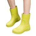 thumbnail image 1 of EKVAHL Orthopedic Slip On Rain Boots for Women, PVC Waterproof Garden Booties, Arch Support Outdoor Fishing Walking Shoes Green, 1 of 4
