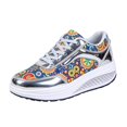 thumbnail image 1 of EKVAHL Orthopedic Sneakers for Women, Platform Printed Tennis Shoes, Arch Support Relaxed Travel Everyday Outdoor Walking Sneakers White, 1 of 3