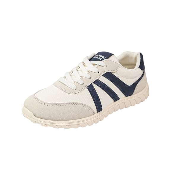EKVAHL Orthopedic Walking Shoes for Women, Breathable Mesh Tennis Shoes, Wide Toe Box Zero‑Drop Casual Sneakers Blue