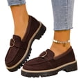 thumbnail image 1 of EKVAHL Platform Loafers for Women Fashionable Retro Outdoor Loafer Comfortable Slip-Ons Chunky Shoes for Casual Outfits Daily Wear, 1 of 6