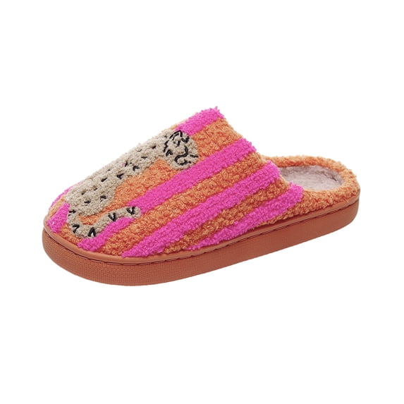 EKVAHL Women Men Memory Foam Slippers Non Slip Rubber Sole Warm Plush Lining Home Slippers Comfortable Indoor Outdoor Closed Toe House Shoes