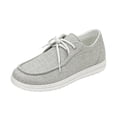 thumbnail image 1 of EKVAHL Women's Diabetic Nurse Shoes Stretch Woven Upper Sneakers Slip On Versatile Work Tennis Shoes Gray, 1 of 4