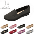 thumbnail image 1 of EKVAHL Women's Knit Loafers, Breathable Mesh Slip-On Flats, Orthopedic Lightweight Walking Shoes with Non-Slip Soft Sole Black, 1 of 5