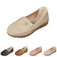 thumbnail image 1 of EKVAHL Women's Leather Loafers, Slip-On Casual Walking Flats, Orthopedic Comfort Shoes with Anti-Slip Rubber Sole, All-Day Support for Daily Wear Beige, 1 of 5