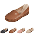 thumbnail image 1 of EKVAHL Women's Leather Loafers, Slip-On Casual Walking Flats, Orthopedic Comfort Shoes with Anti-Slip Rubber Sole, All-Day Support for Daily Wear Brown, 1 of 5